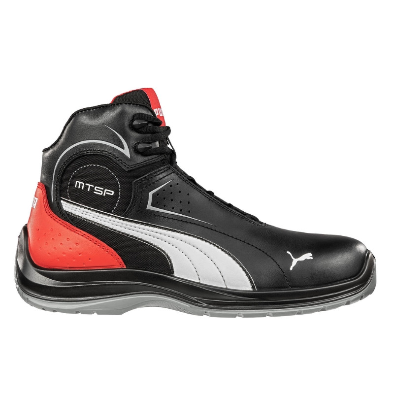 PUMA - Chaussures de sécurité mixte basse noir/rouge taille 46